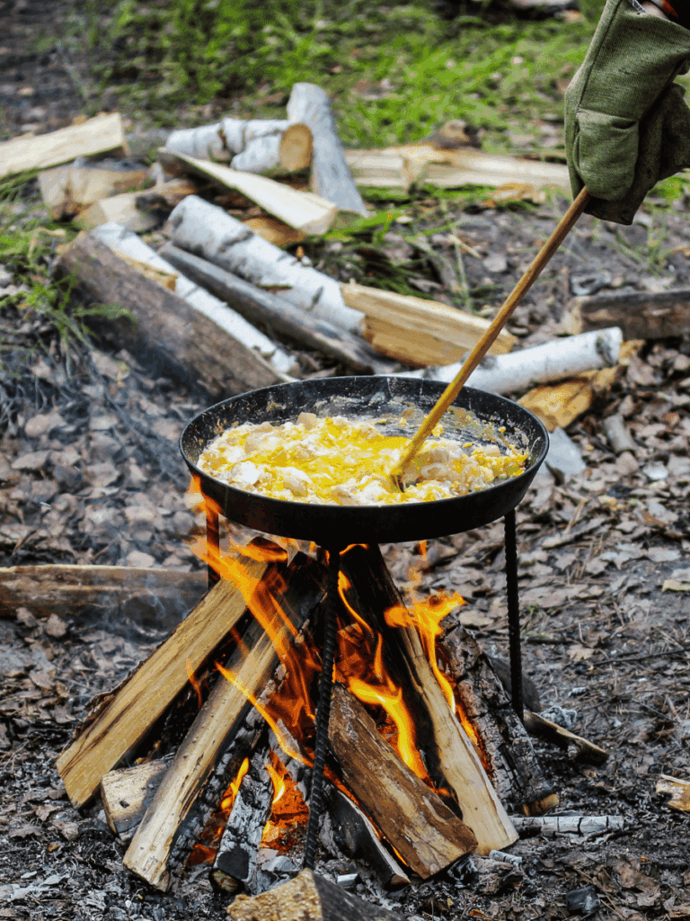 śniadanie w lesie i wspólne gotowanie na leśnych warsztatach w Szczecinie